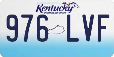 KY license plate 976LVF