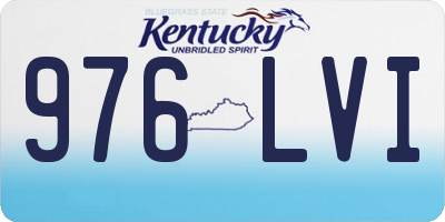 KY license plate 976LVI
