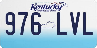 KY license plate 976LVL