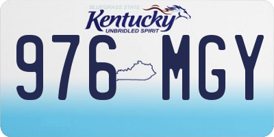 KY license plate 976MGY