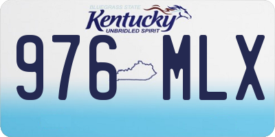 KY license plate 976MLX