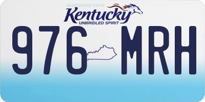KY license plate 976MRH