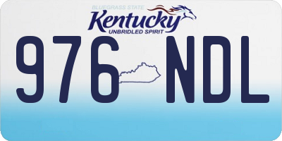 KY license plate 976NDL