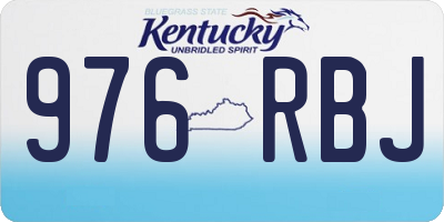 KY license plate 976RBJ