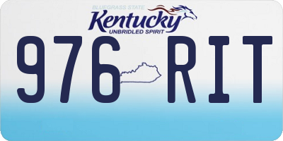 KY license plate 976RIT