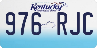KY license plate 976RJC