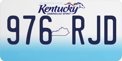 KY license plate 976RJD