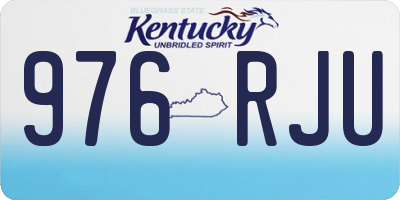 KY license plate 976RJU