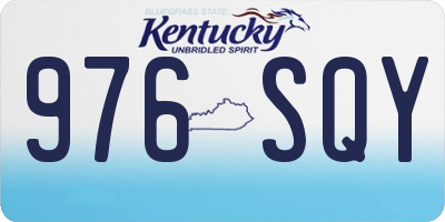 KY license plate 976SQY