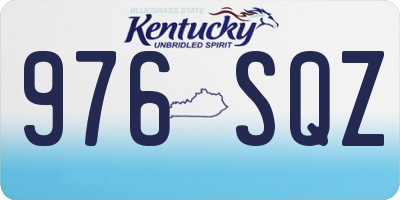 KY license plate 976SQZ