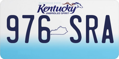 KY license plate 976SRA