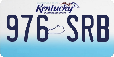 KY license plate 976SRB