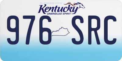 KY license plate 976SRC