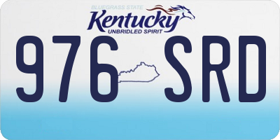 KY license plate 976SRD