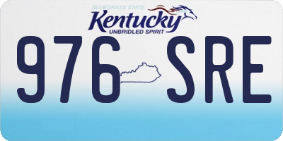 KY license plate 976SRE