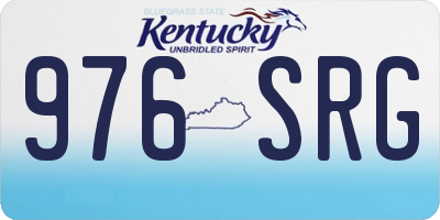 KY license plate 976SRG