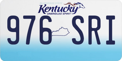 KY license plate 976SRI