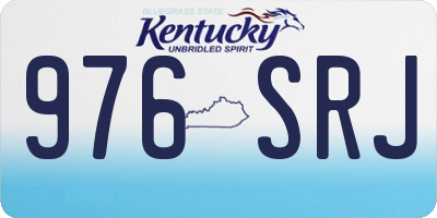 KY license plate 976SRJ
