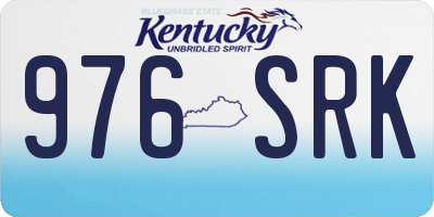 KY license plate 976SRK