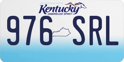 KY license plate 976SRL