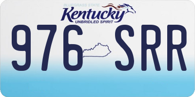 KY license plate 976SRR