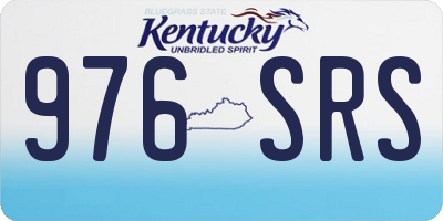 KY license plate 976SRS