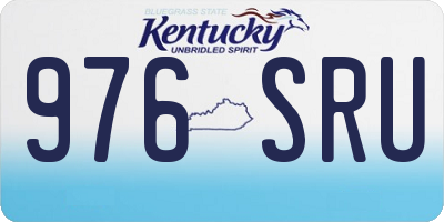 KY license plate 976SRU