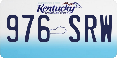 KY license plate 976SRW
