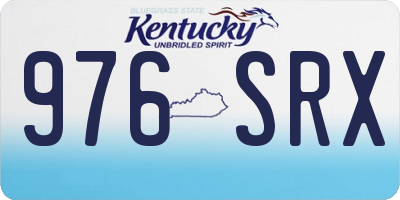 KY license plate 976SRX