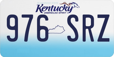 KY license plate 976SRZ
