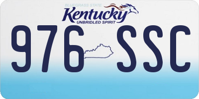 KY license plate 976SSC