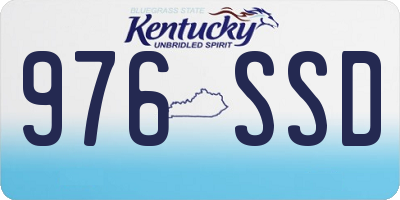 KY license plate 976SSD