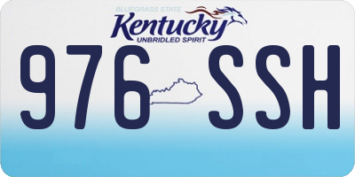 KY license plate 976SSH