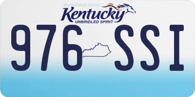 KY license plate 976SSI