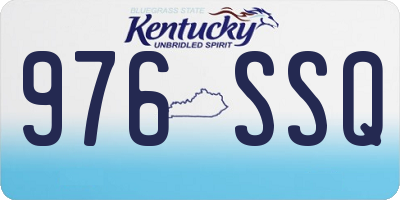 KY license plate 976SSQ
