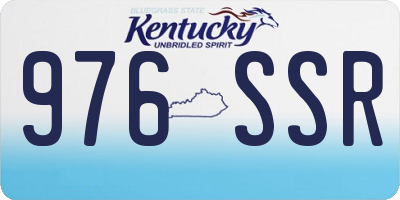 KY license plate 976SSR