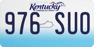 KY license plate 976SUO