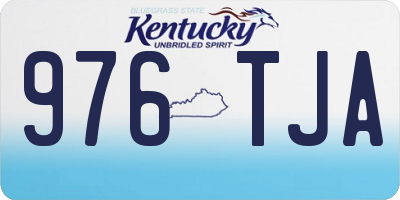 KY license plate 976TJA