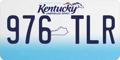KY license plate 976TLR