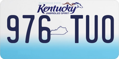 KY license plate 976TUO