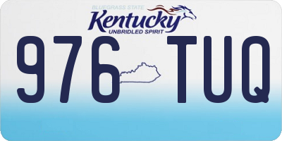KY license plate 976TUQ