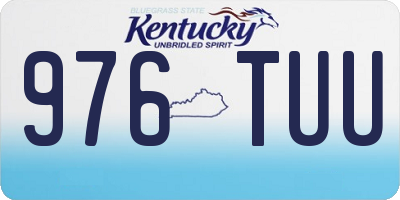 KY license plate 976TUU