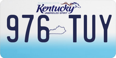 KY license plate 976TUY