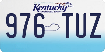KY license plate 976TUZ