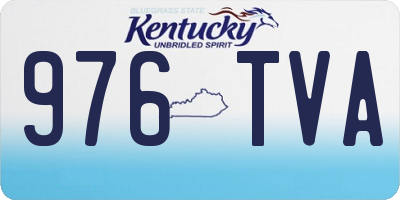 KY license plate 976TVA