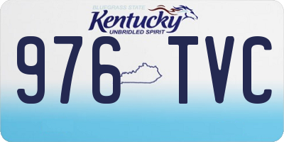 KY license plate 976TVC