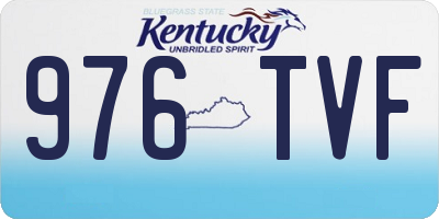 KY license plate 976TVF