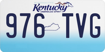 KY license plate 976TVG