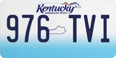 KY license plate 976TVI