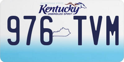 KY license plate 976TVM